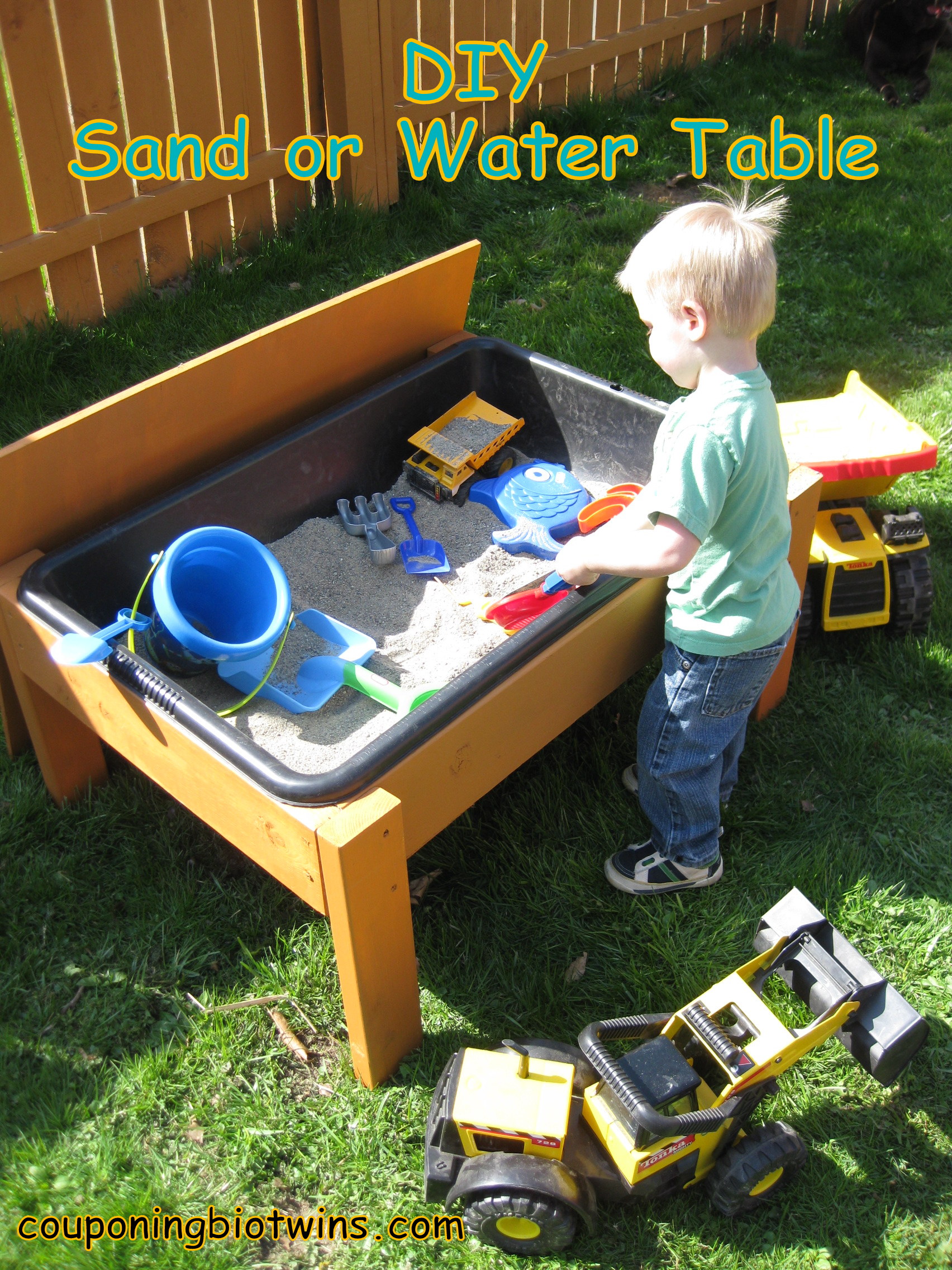 diy sand and water table